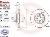 Disc frana NISSAN TIIDA limuzina SC11X BREMBO 09907811