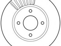 Disc frana NISSAN VERSA hatchback (C11X), NISSAN TIIDA limuzina (SC11X), NISSAN TIIDA hatchback - JURID 562811JC