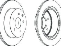 Disc frana NISSAN X-TRAIL (T30) (2001 - 2013) FERODO DDF1579 piesa NOUA