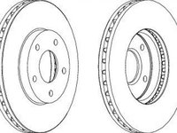 Disc frana NISSAN X-TRAIL T30 FERODO DDF1249