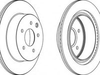 Disc frana NISSAN X-TRAIL (T30), NISSAN DUALIS (J10, JJ10), NISSAN X-TRAIL (T31) - FERODO DDF1579