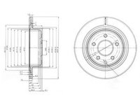 Disc frana NISSAN X-TRAIL T31 DELPHI BG3765C