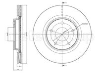 Disc frana NISSAN X-TRAIL T31 METELLI 230902C