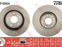 Disc frana NISSAN X-TRAIL T31 TRW DF4964