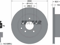 Disc frana NISSAN X-TRAIL T32 TEXTAR 92144003
