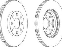 Disc frana OPEL ADAM (2012 - 2016) FERODO DDF1304