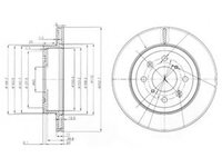 Disc frana OPEL AGILA (A) (H00) (2000 - 2007) DELPHI BG3884