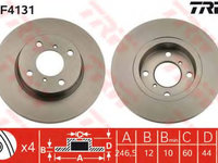 Disc frana OPEL AGILA (A) (H00) (2000 - 2007) TRW DF4131