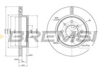 Disc frana OPEL AGILA A H00 BREMSI DBB509V