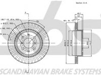 Disc frana OPEL AGILA A H00 sbs 1815315213