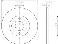 Disc frana OPEL AGILA A H00 TEXTAR 92110803