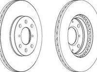 Disc frana OPEL AGILA (B) (H08) (2008 - 2016) FERODO DDF1520C