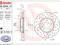 Disc frana OPEL AMPERA (2011 - 2016) BREMBO 09.B356.1X