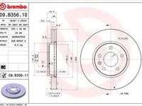 Disc frana OPEL AMPERA BREMBO 09B35610