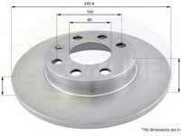 Disc frana OPEL ASTRA F (56_, 57_) (1991 - 1998) COMLINE ADC1101