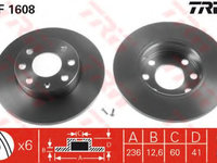 Disc frana OPEL ASTRA F (56_, 57_) (1991 - 1998) TRW DF1608