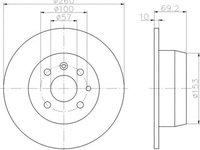 Disc frana OPEL ASTRA F 56 57 TEXTAR 92057000