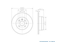 Disc frana Opel ASTRA F CLASSIC combi 1998-2005 #2 08555910