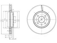 Disc frana OPEL ASTRA F CLASSIC combi DELPHI BG3989