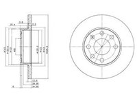 Disc frana OPEL ASTRA F hatchback 53 54 58 59 DELPHI BG2148