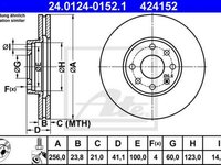 Disc frana OPEL ASTRA G combi F35 ATE 24012401521