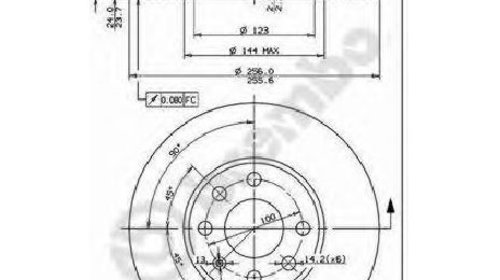 Disc frana OPEL ASTRA G HATCHBACK ( F48, F08 