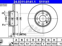 Disc frana OPEL ASTRA G hatchback (F48_, F08_) (1998 - 2009) ATE 24.0311-0141.1