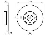 Disc frana OPEL ASTRA G hatchback F48 F08 BOSCH 0986478880