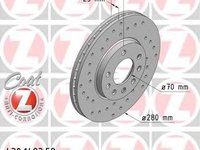 Disc frana OPEL ASTRA G hatchback (F48_, F08_), OPEL ASTRA G combi (F35_), OPEL ASTRA G limuzina (F69_) - ZIMMERMANN 430.1483.52