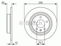 Disc frana OPEL ASTRA GTC J (2011 - 2016) BOSCH 0 986 479 C58