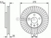 Disc frana OPEL ASTRA GTC J - OEM - BOSCH: 0986479643|0 986 479 643 - Cod intern: W02654256 - LIVRARE DIN STOC in 24 ore!!!