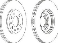 Disc frana OPEL ASTRA H combi (L35) (2004 - 2020) FERODO DDF1042