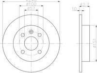 Disc frana OPEL ASTRA H (L48) (2004 - 2020) TEXTAR 92092003