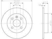 Disc frana OPEL ASTRA H (L48) - Cod intern: W20114243 - LIVRARE DIN STOC in 24 ore!!!