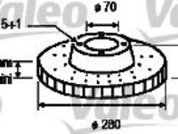 Disc frana OPEL ASTRA H Sport Hatch (L08) (2005 - 2020) VALEO 186684