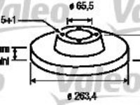 Disc frana OPEL ASTRA H Sport Hatch (L08) (2005 - 2020) VALEO 186593