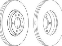 Disc frana OPEL ASTRA H TwinTop (L67) (2005 - 2016) FERODO DDF1261