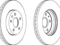 Disc frana OPEL ASTRA J (2009 - 2016) FERODO DDF1722C-1 piesa NOUA