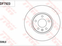 Disc frana OPEL ASTRA J (2009 - 2016) TRW DF7923