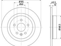 Disc frana OPEL ASTRA K (2015 - 2016) TEXTAR 92275203