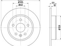 Disc frana OPEL ASTRA K Sports Tourer (2015 - 2016) TEXTAR 92275303 piesa NOUA