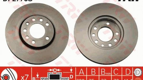 Disc frana Opel CALIBRA A (85_) 1990-1997 #3 