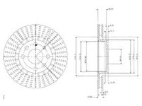 Disc frana OPEL COMBO 71 DELPHI BG2636