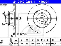 Disc frana OPEL COMBO Tour (2001 - 2016) ATE 24.0110-0291.1