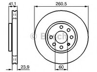 Disc frana OPEL COMBO Tour (2001 - 2016) BOSCH 0 986 478 730