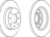 Disc frana OPEL CORSA A caroserie (1986 - 1994) FERODO DDF116