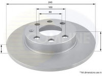 Disc frana OPEL CORSA C caroserie (F08, W5L) (2000 - 2016) COMLINE ADC1114