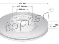 Disc frana OPEL CORSA D TOPRAN 207602