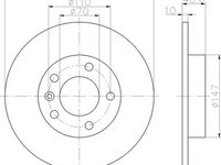 Disc frana OPEL CORSA D Van TEXTAR 92186403