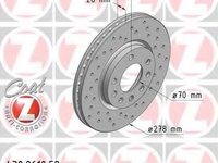 Disc frana OPEL CORSA D, VAUXHALL CORSA Mk III (D) (L_8) - ZIMMERMANN 430.2610.52